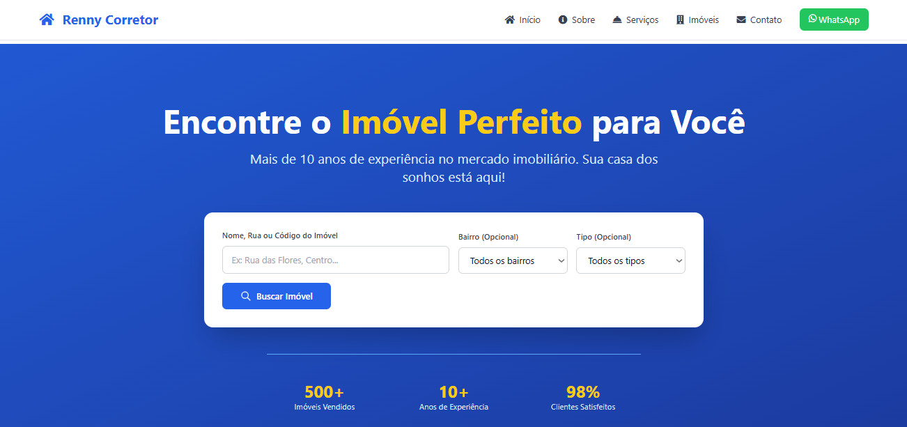 Portal imobiliário Renny Corretor - Imóveis em Divinópolis/MG