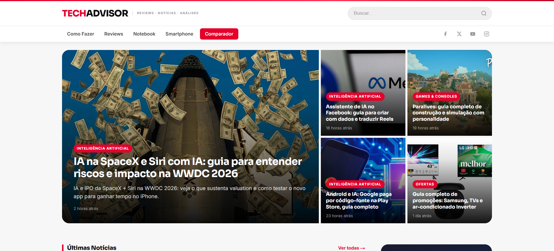 TechAdvisor Brasil - Portal de Tecnologia